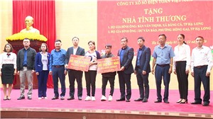 Công ty Xổ số điện toán Việt Nam hỗ trợ xây dựng nhà cho hộ nghèo