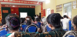 Trạm y tế phường Hà Tu tổ chức chương trình truyền thông giáo dục sức khỏe tại cộng đồng