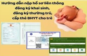 Hướng dẫn đăng ký khai sinh, thường trú và cấp thẻ BHYT cho trẻ dưới 6 tuổi online