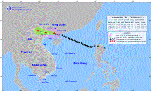 Cập nhật tin bão: Bão số 1 (Talim) tiến sát biên giới Việt - Trung
