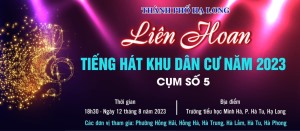 Thông báo Chương trình Liên hoan Tiếng hát khu dân cư - Cụm số 5, thành phố Hạ Long