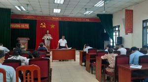 UBND phường Hà Tu: Hội nghị giao ban thường kỳ tháng 7 năm 2023