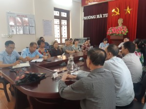 UBND phường Hà Tu tổ chức cuộc họp giải quyết theo nội dung kiến nghị cử tri nhân dân ở mặt đường tổ 5,6 khu 3; Nhân dân ở mặt đường tổ 1 khu 4 phường Hà Tu