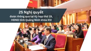 25 Nghị quyết được thông qua tại Kỳ họp thứ 19, HĐND tỉnh Quảng Ninh khóa XIV