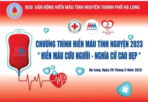 Hội chữ thập đỏ phường Hà Tu thông báo chương trình hiến máu tình nguyện hè năm 2023