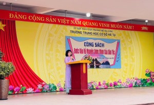 Trường THCS Hà Tu tổ chức Ngày Hội sách Việt Nam với chủ đề CÙNG SÁCH BƯỚC VÀO KỶ NGUYÊN VƯƠN MÌNH CỦA DÂN TỘC.